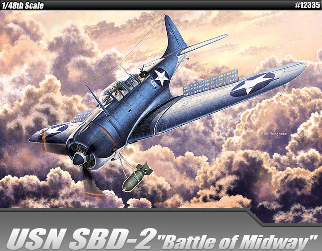ACADEMY HOBBY MODEL KITS1/48 12335 USN SBD-2"Battle of Midway"