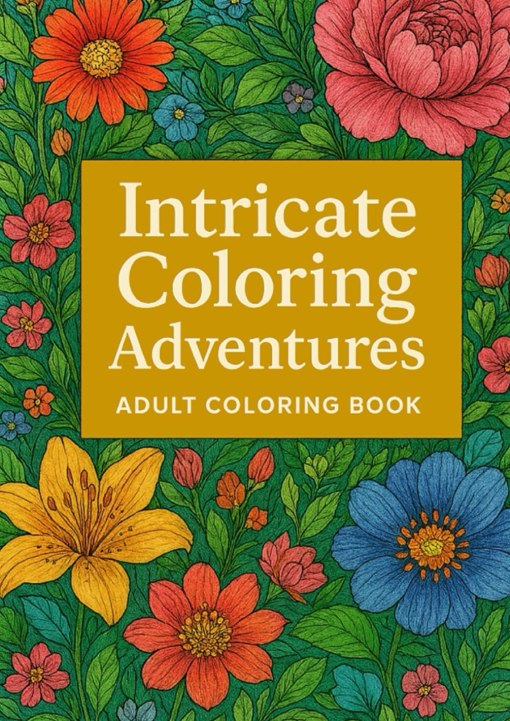 Intricate Coloring Adventures: Adult Coloring Book