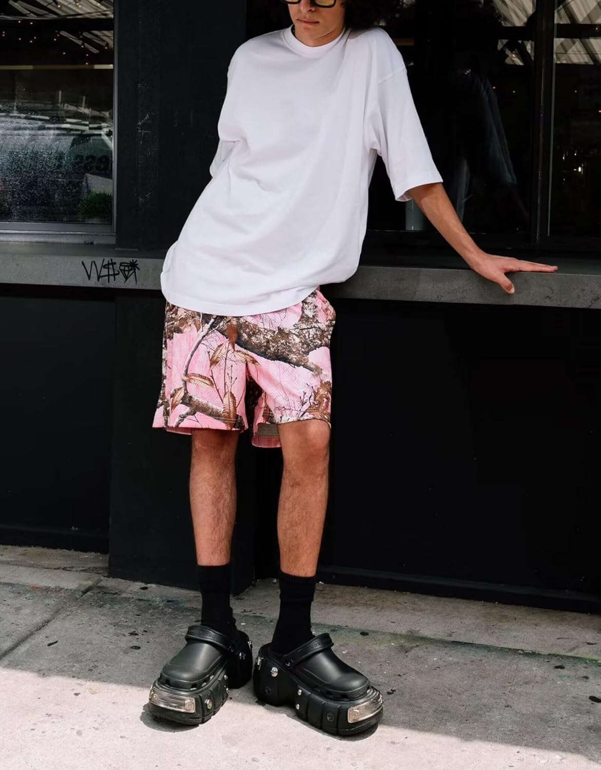 Men’s Mesh Basketball Shorts Camo Print Breathable Athletic Shorts Streetwear Cool Outdoor Casual Wear - Image 2