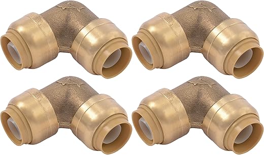 SharkBite U248LFA4 90 Degree Elbow Plumbing Pipe Connecto 1 in, PEX Fittings,...