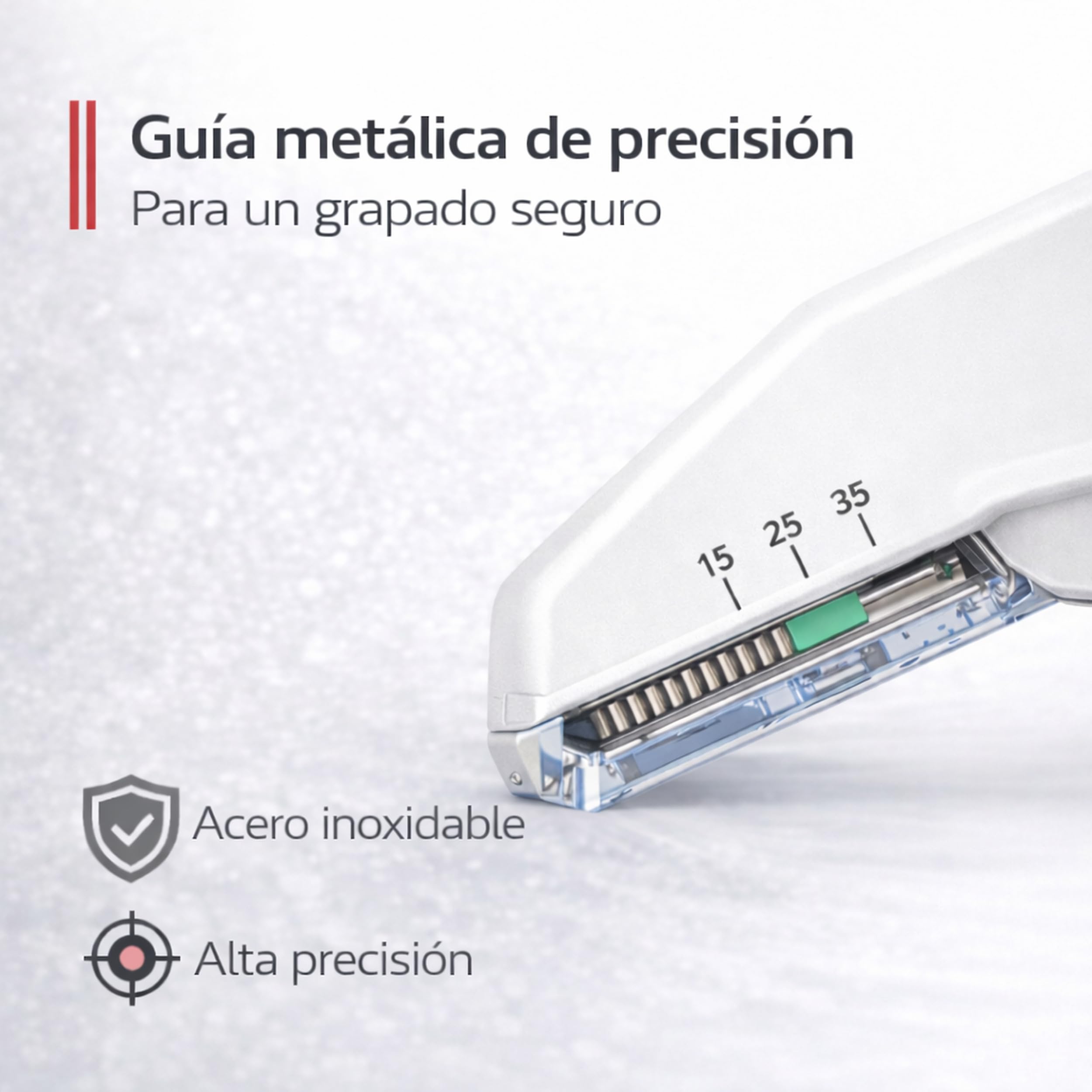 10x Pulox Grapadora cutánea desechable estéril, 35 grapas - Máquina de coser cutánea de piel