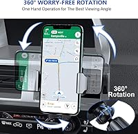 Vista 12 de Miracase Upgraded-2nd Generation Universal Phone Holders for Your Car, Hands Free Air Vent Car Phone Holder Mount Compatible with iPhone