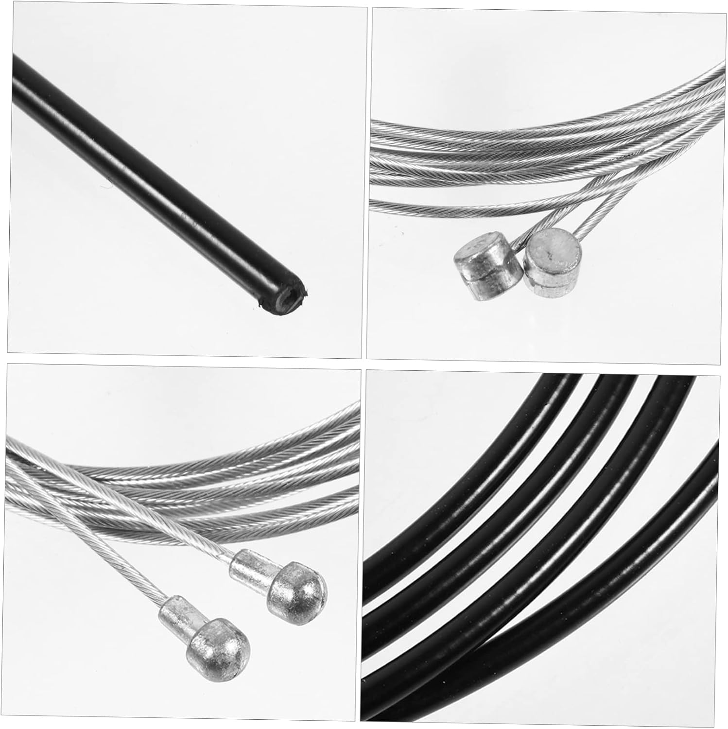 TOYANDONA 1Set Bicycle Brake Cable and Derailleur Cable Housing Kit Durable for Road Mountain Folding Bikes for Cyclists