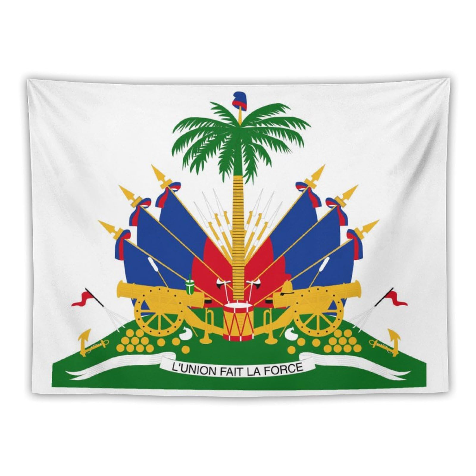 XingFox TecEr Haiti-Flag Decor Tapestry, National Flag Wall Hanging Tapestries, Wall Posters For Bedroom Living Room Dorm Party Wall Decor, 30"x40"