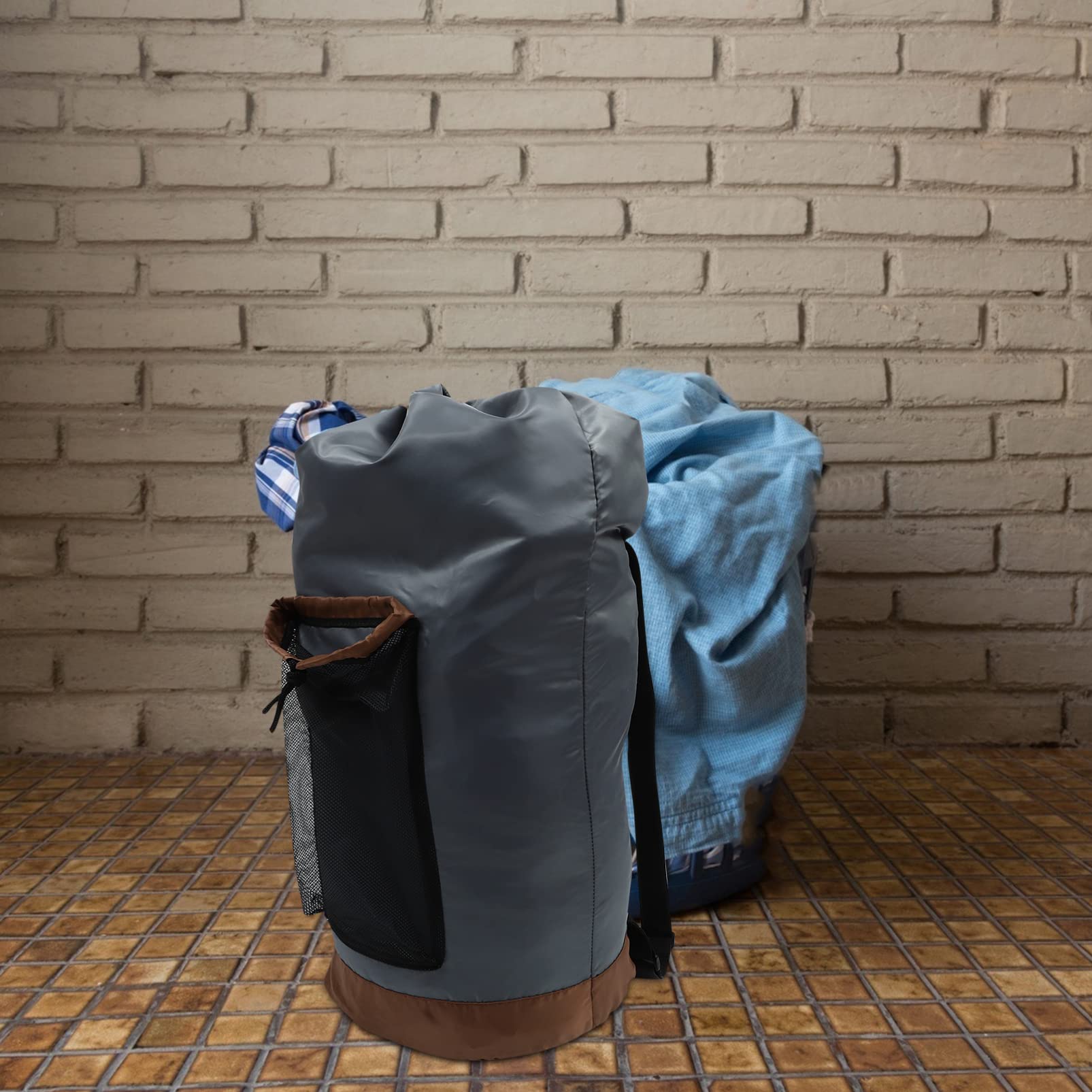 Baluue Borsa per Biancheria Usata con Tracolla Regolabile Portatile Sacco per Lavanderia con Maniglie da Viaggio