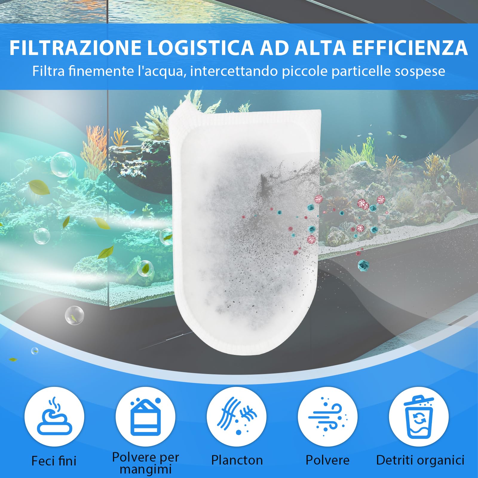 12 Pezzi Cuscinetti Filtro per Tetra EasyCrystal C600 Filtri di Ricambio per Tetra EasyCrystal Filter Pack C600 Cartuccia Filtro con Carbone Attivo e Zeolite YY