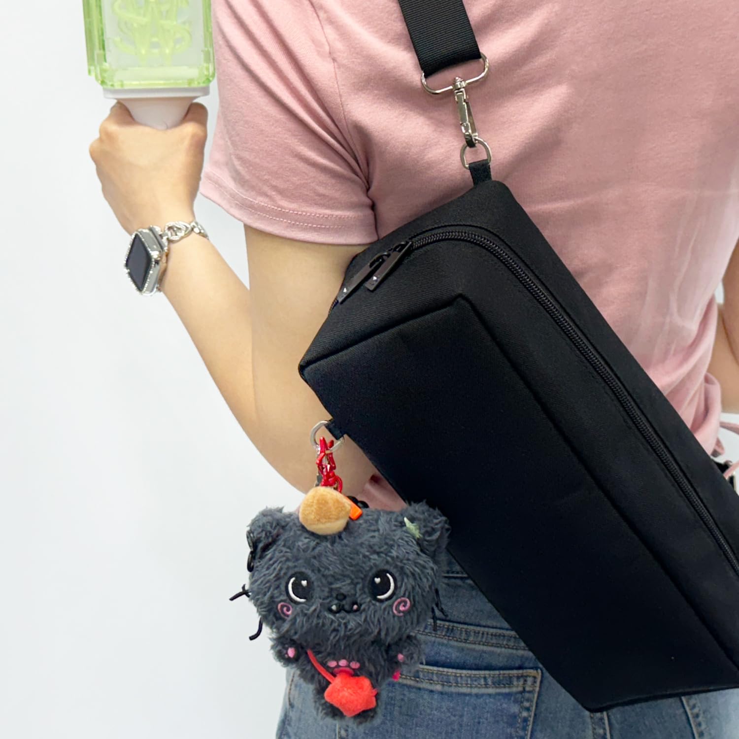 Light Stick Pouch for Kpop Fans with Adjustable Strap and Soft Protection