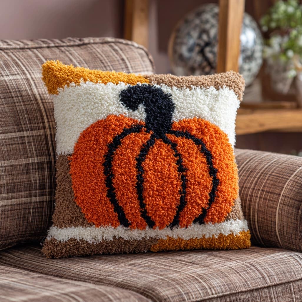 AxiangziK Latch Hook Kits for Adults,Pumpkin Pattern
