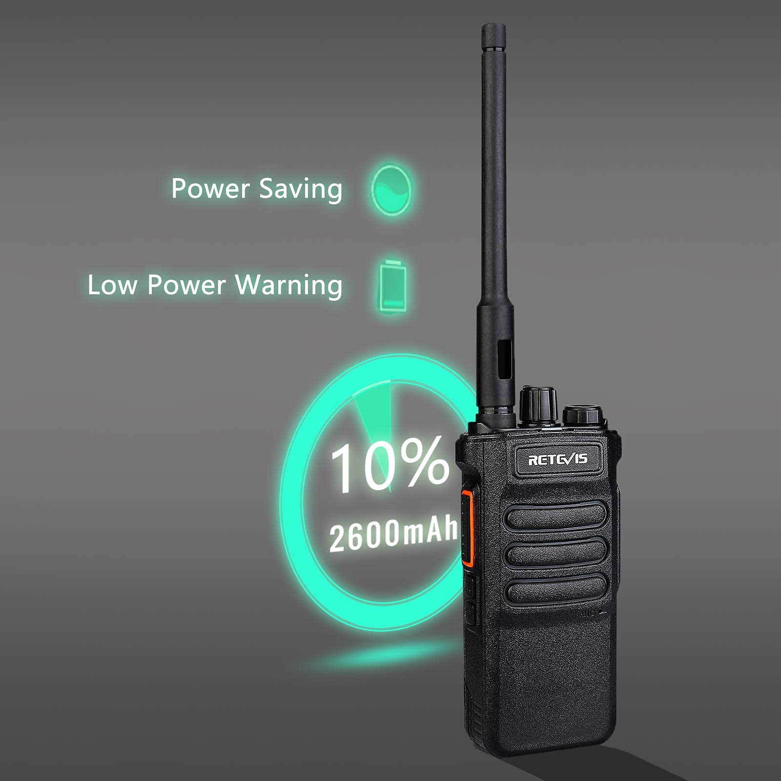 Retevis RT86 Walkie Talkie Lunga Distanza con Auricolare, 2600mAh 16 Canali Ricetrasmettitore Portatile Robusto, VOX Squelch Scan Torcia Allarme Radio 2 Vie per Sicurezza, Cantiere (Nero, 3 Pz) | 2600mAh 16 Canali Ricetrasmettitore, VOX Squelch Scan Torci
