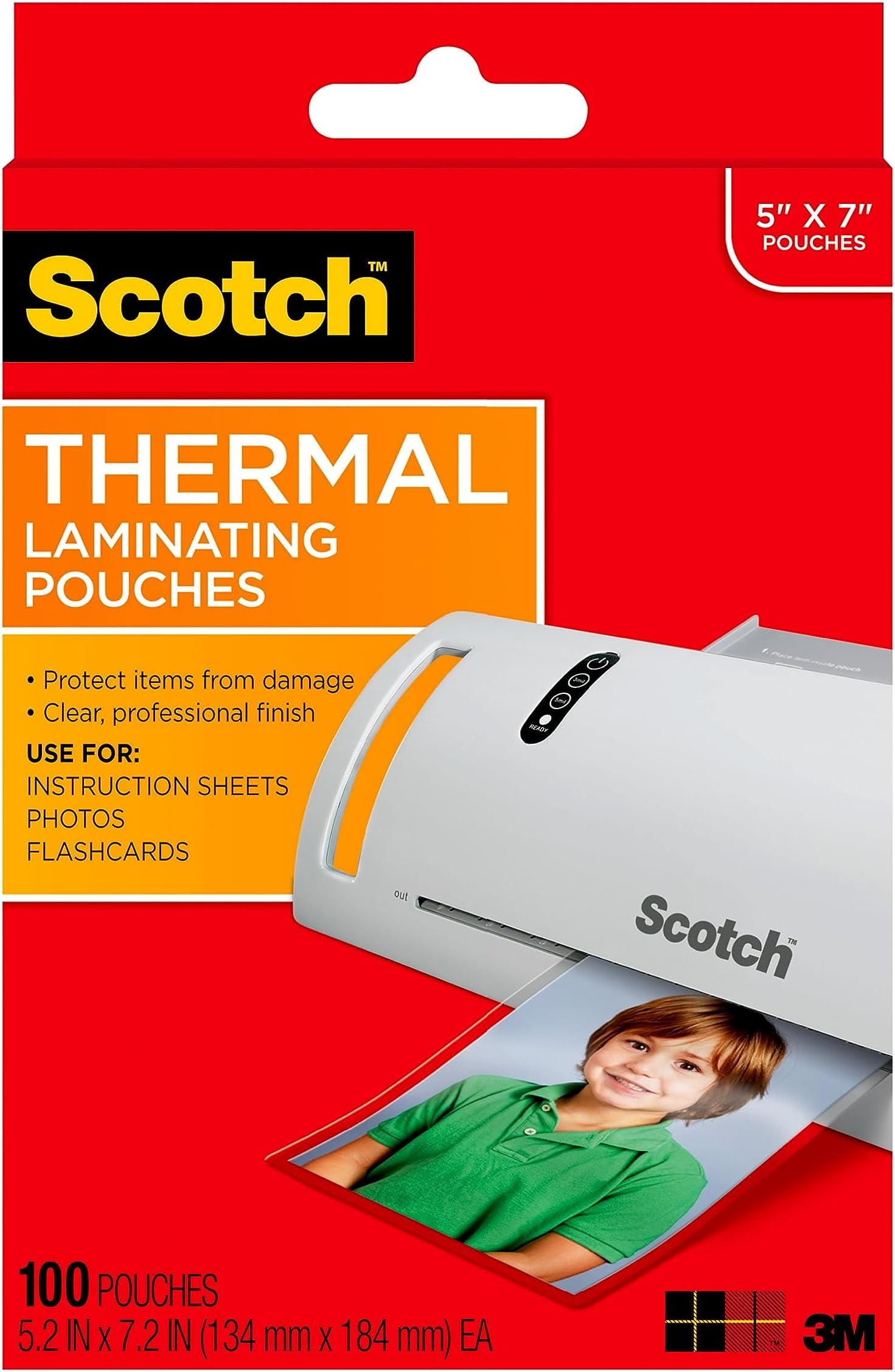 Scotch Thermal Laminating Pouches for Business Cards
