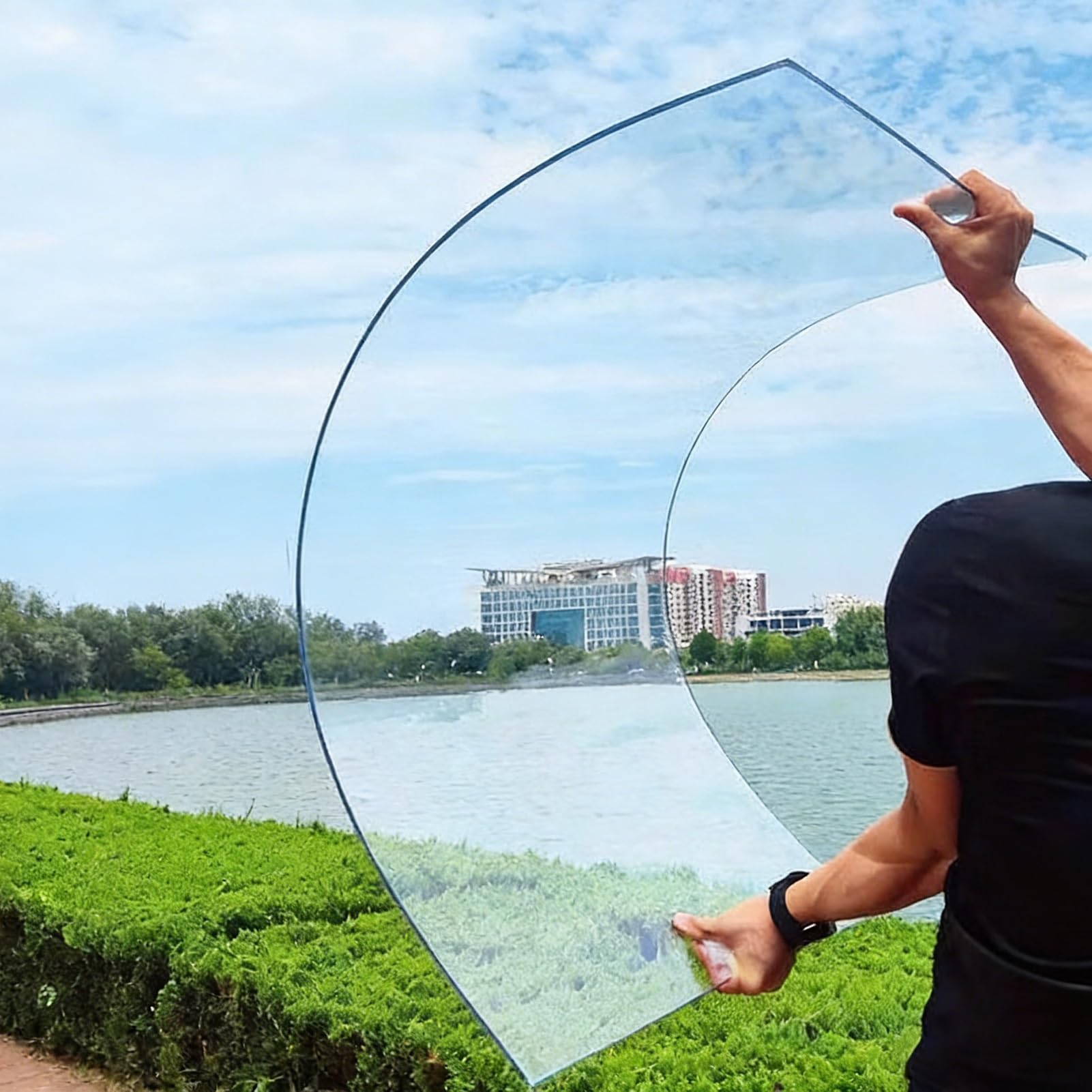 Transparente Polycarbonat-Dachplatten, Acrylglas Platten, PC Endurance Board, für Outdoor,Dach Überdachung, Einfach Zu Biegen Und Zu Schneiden 2mm(1.22x1m(4x3.3ft))