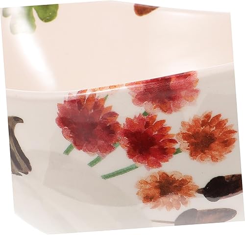 Miniatura 3 de DECHOUS Vajilla de cerámica de estilo pastoral Cuenco de calabaza Cuencos de vidrio Tazón de ensalada para el hogar Tazón de sopa de otoño Tazón de