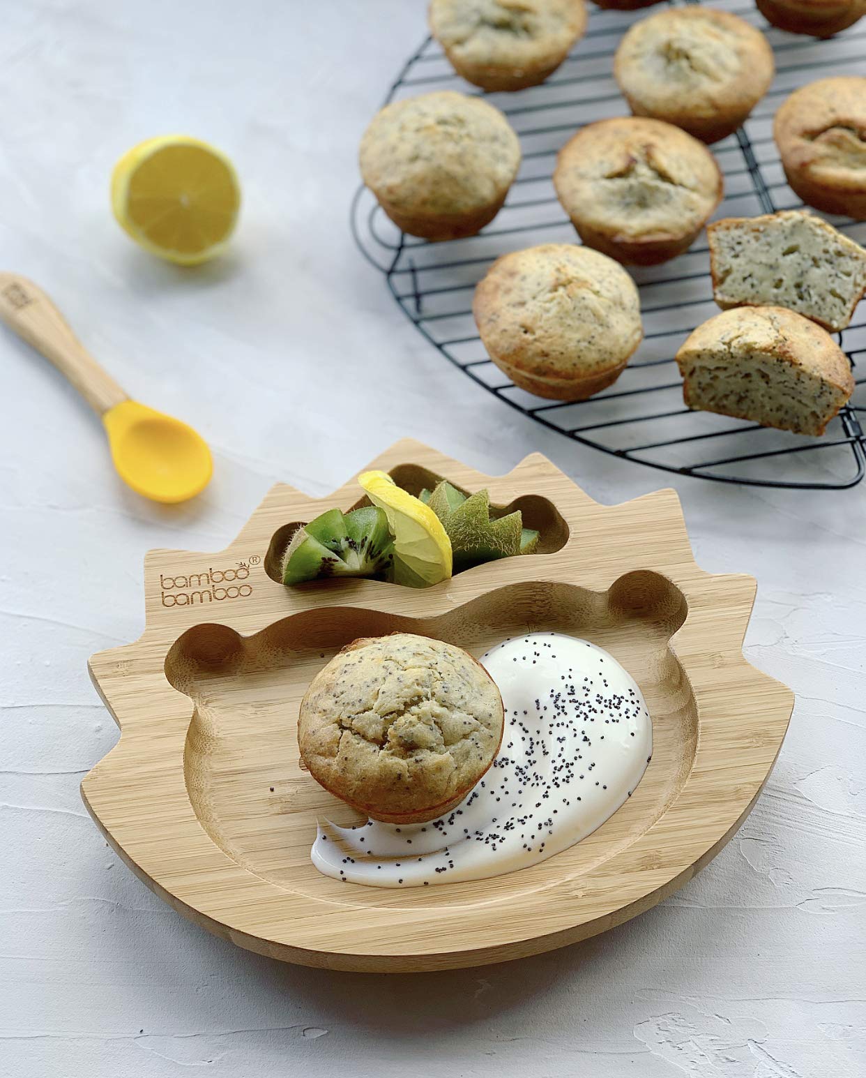 Assiettes Animaux Mignons Set 3 Assiettes Enfants En Bambou - Formes  Animaux Pour Encourager L'alimentation Saine Assiettes Bébé Non Toxiques, image size:1242x1545