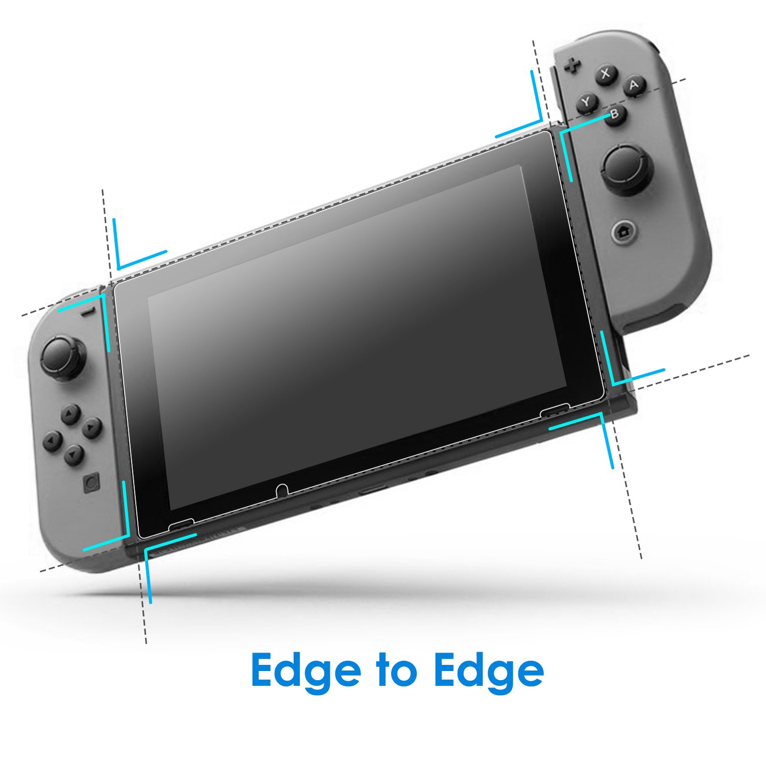 JETech Screen Protector for Nintendo Switch 2017, Tempered Glass Film, 2-Pack