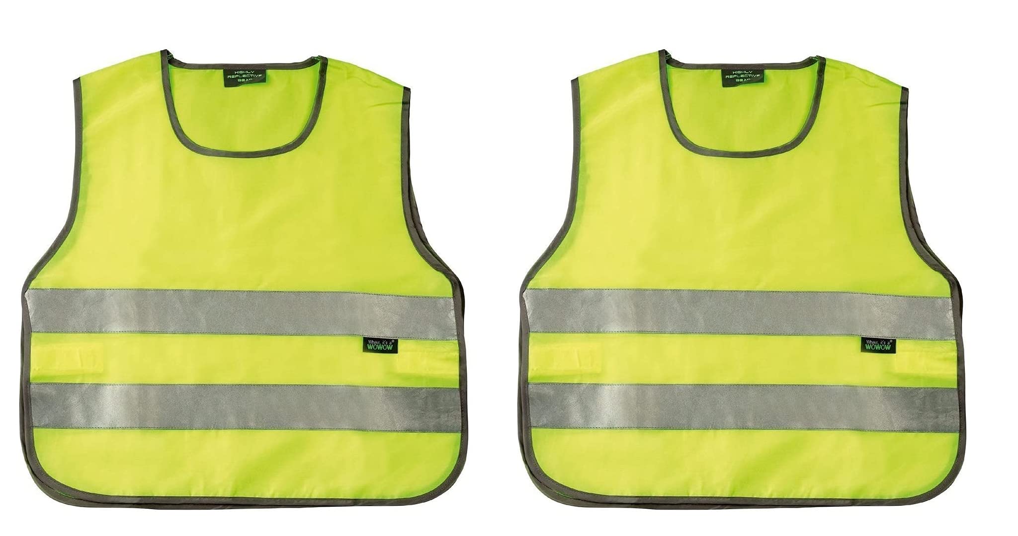 PCm 2 x QUALITY 3M REFLECTIVE FLUORESCENT ADULTS TABARD VEST LARGE