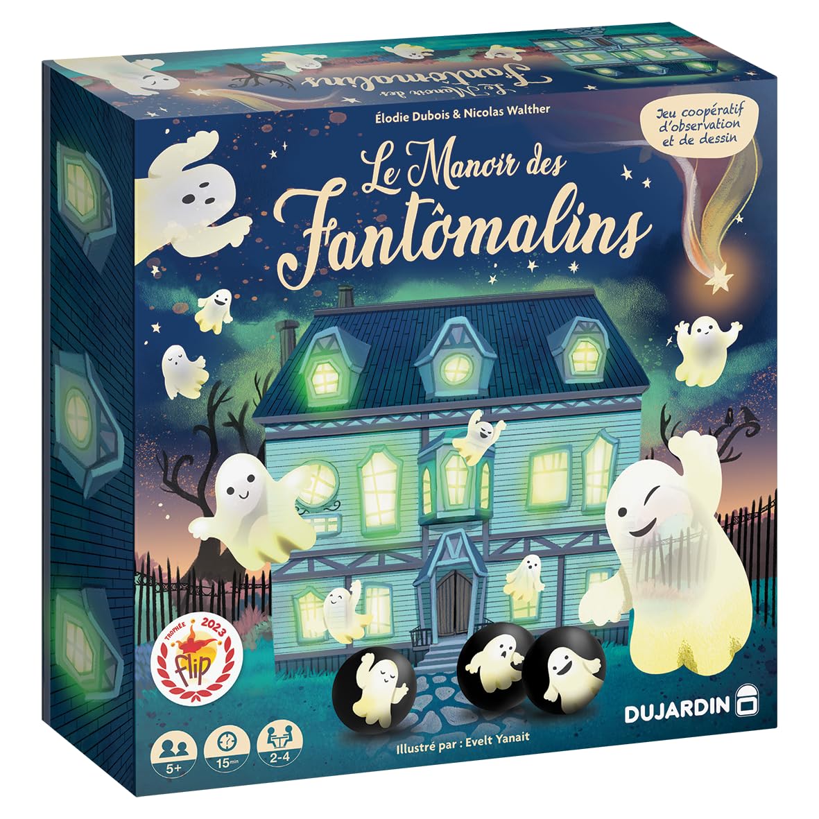 Dujardin - Le Manoir des Gantômalins | kooperatives Gesellschaftsspiel zum Beobachten und Zeichnen | Familienspiel | Entwickelt Teamgeist und Konzentration | immersives Spiel mit einzigartigem Design
