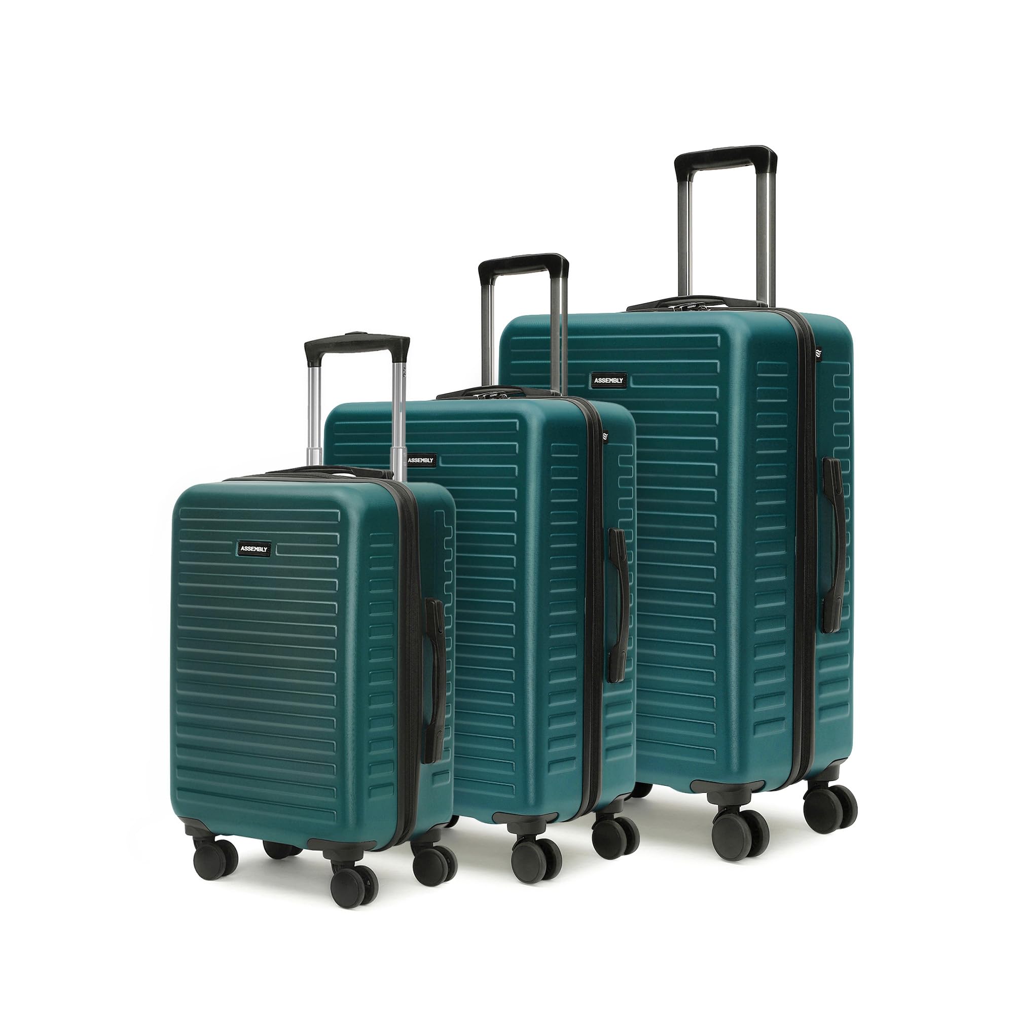 Spinner Wheels Hard Body Set Of 3 Polycarbonate Luggage 75Cm, 65Cm (Check In) & 55Cm (Cabin) Hardsided Suitcase Trolley - Forest Green-image-15