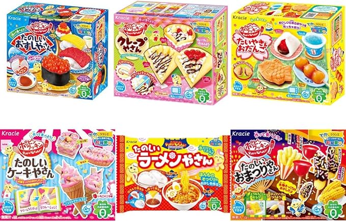 Amazon クラシエフーズ ポッピンクッキン 人気の6種セット お寿司 お祭り ケーキ クレープ たいやき ラーメン ポッピンクッキン 玩具菓子 通販