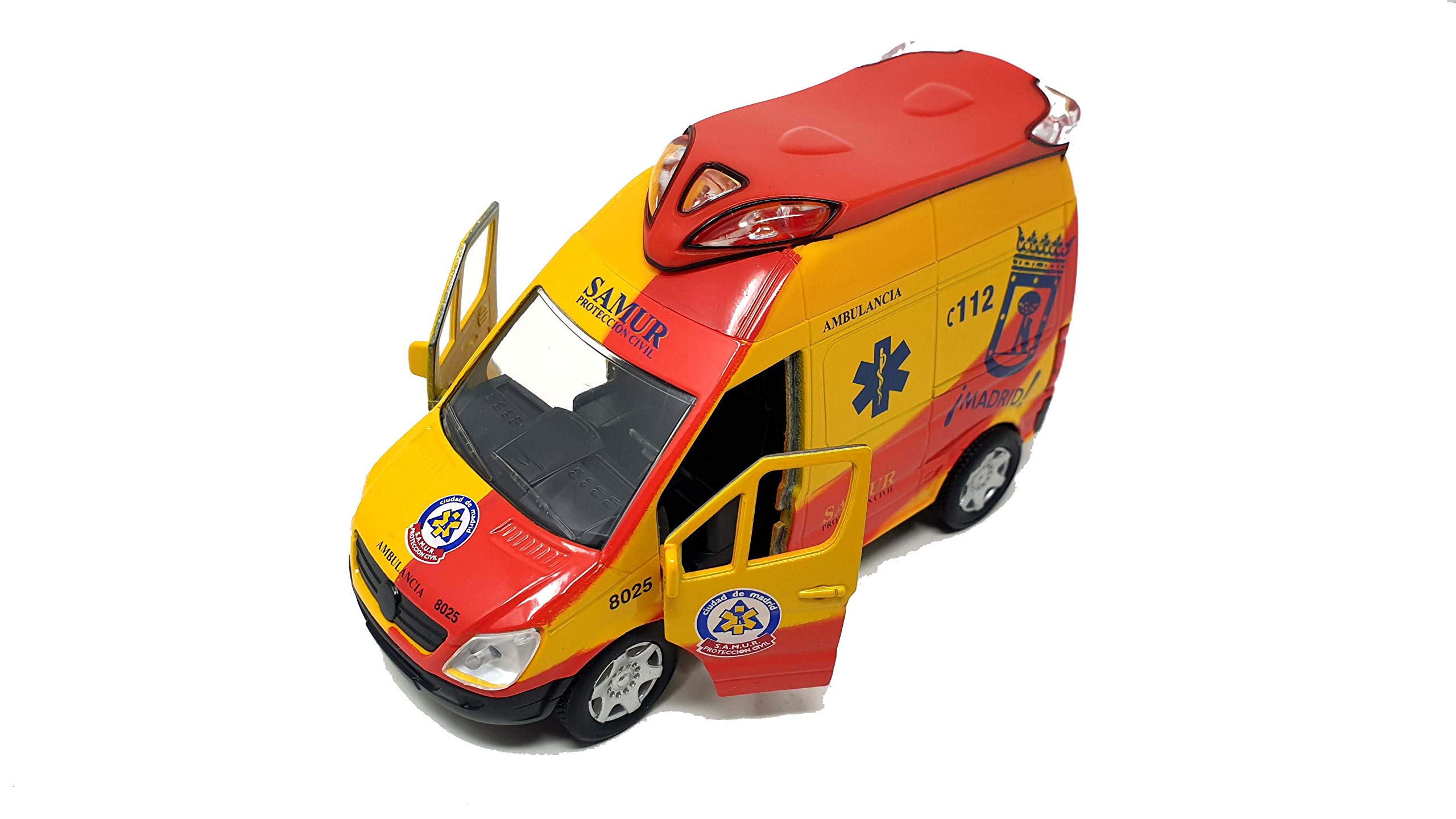 PLAYJOCS GT-8035 Ambulancia SAMUR Coche para niños y Juguetes.