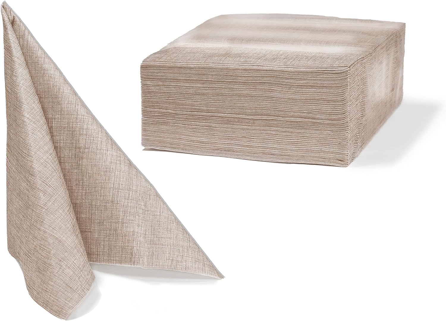 Tovagliolo TNT monouso 40x40 in tessuto non tessuto CACAO | 200 pezzi | tovaglioli, resistenti | assorbente | simile al tessuto | ideale per ristorazione | Biodegradabile