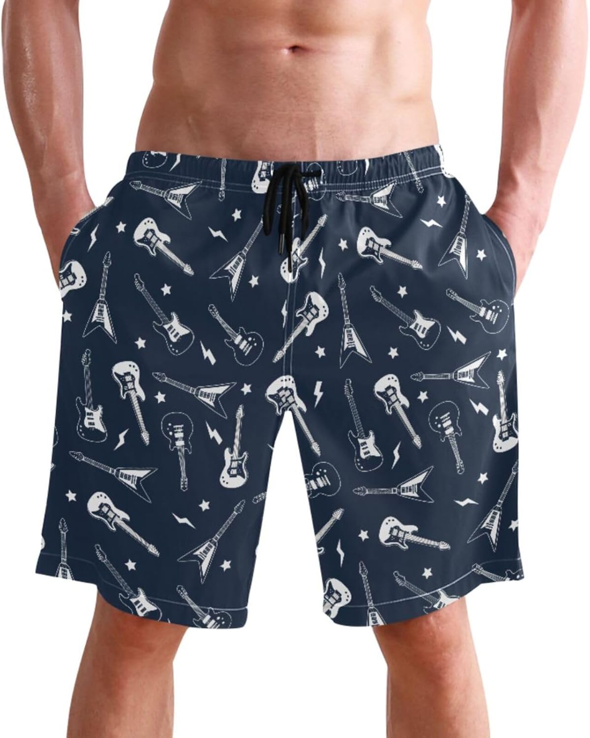 Laprad Men's Swim Trunks Quick Dry Beach Swimsuit Shorts with Mesh Lining
