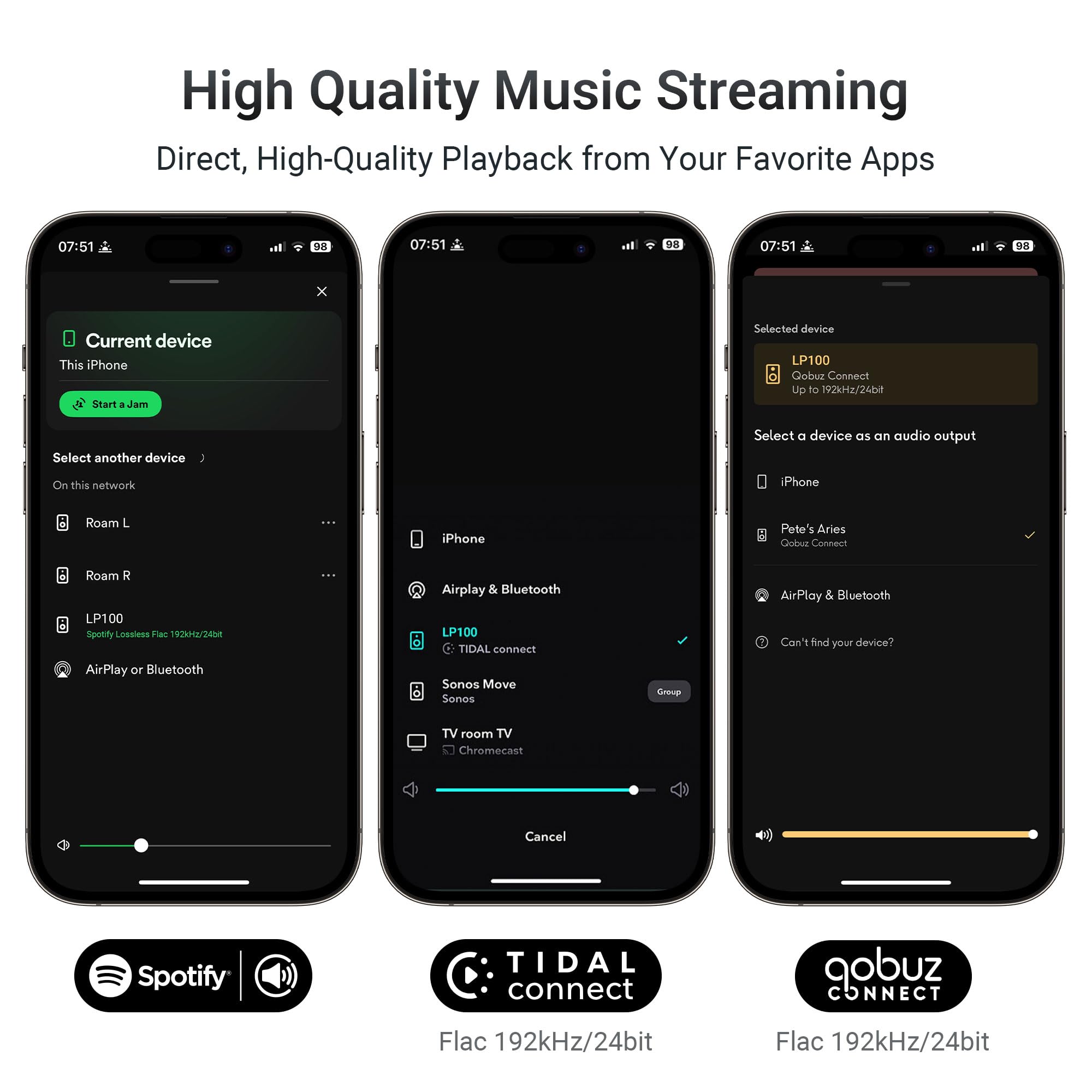 Arylic LP100 Musik-Streamer – WiFi Audio Vorverstärker mit AirPlay 2, Google Cast, Spotify/Tidal/Qobuz Connect, Auracast, HDMI eARC, optischen/analogen Eingängen sowie Hi-Res-Audio (192 kHz/24 Bit)