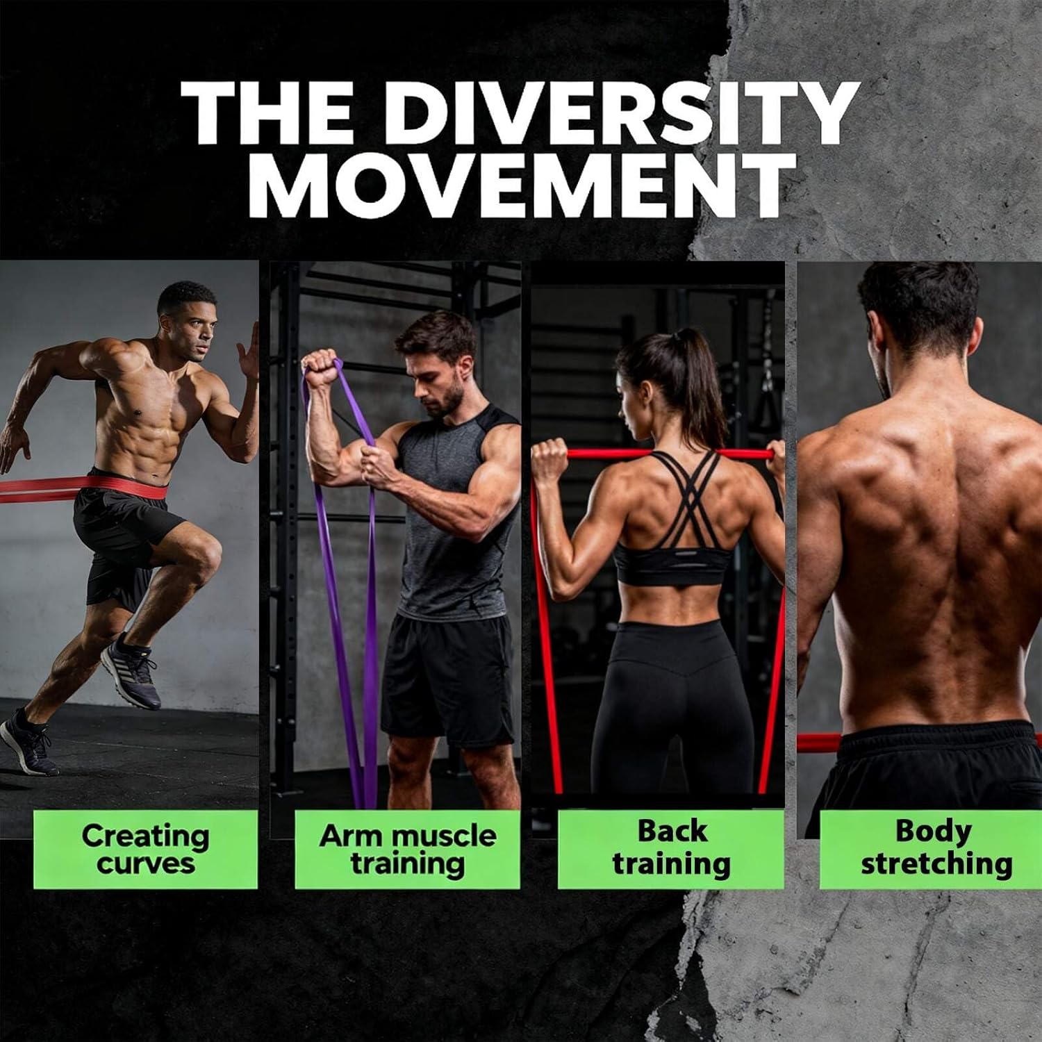 Resistance Bands, Pull Up Resistance Bands, Men's and Women's Fitness Training Bands, Suitable for Stretching, Training, and Physical Therapy