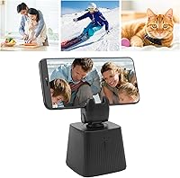 Vista 7 de Soporte de teléfono de seguimiento facial automático, rotación de 360 grados, trípode de seguimiento facial automático, 800 mAh, puerto micro USB
