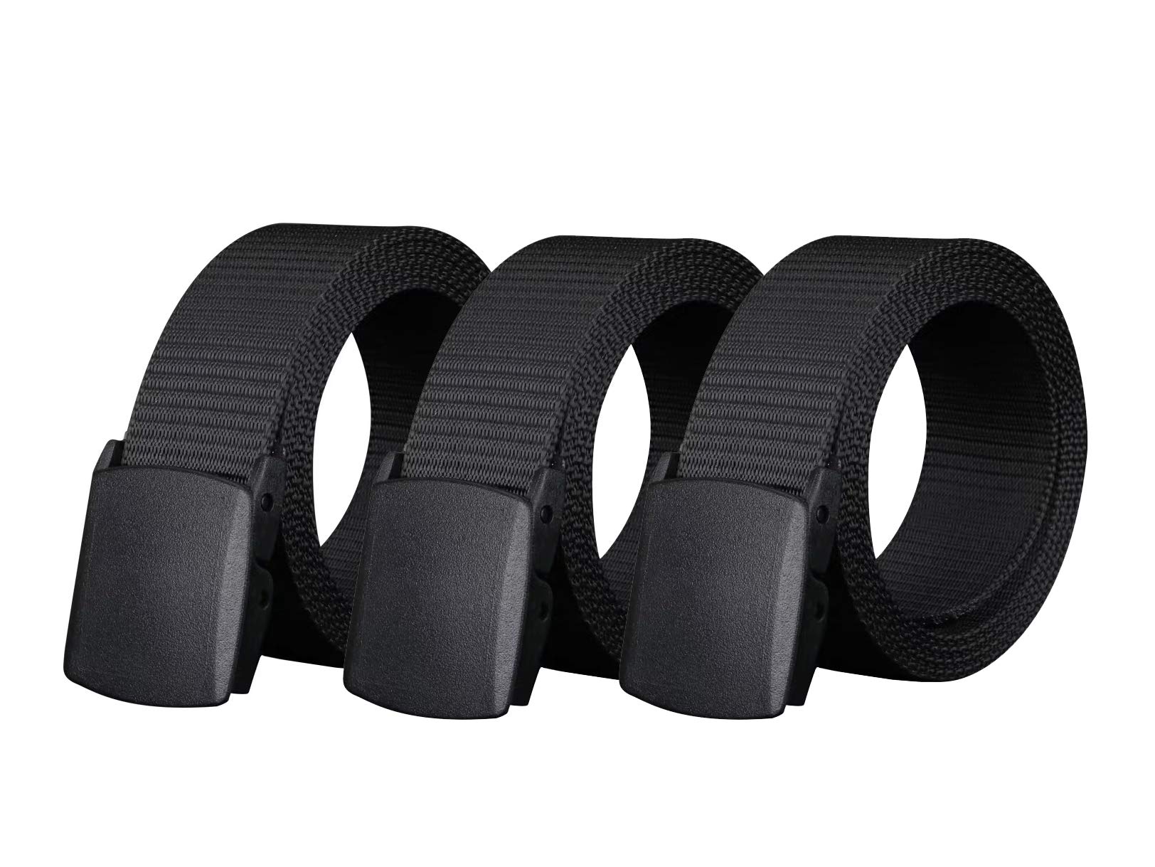 Nylon Military Tactical Belt 3 Pack, Military Hiking Rigger, Men's belt made of nylon mesh belt,Breathable comfortable