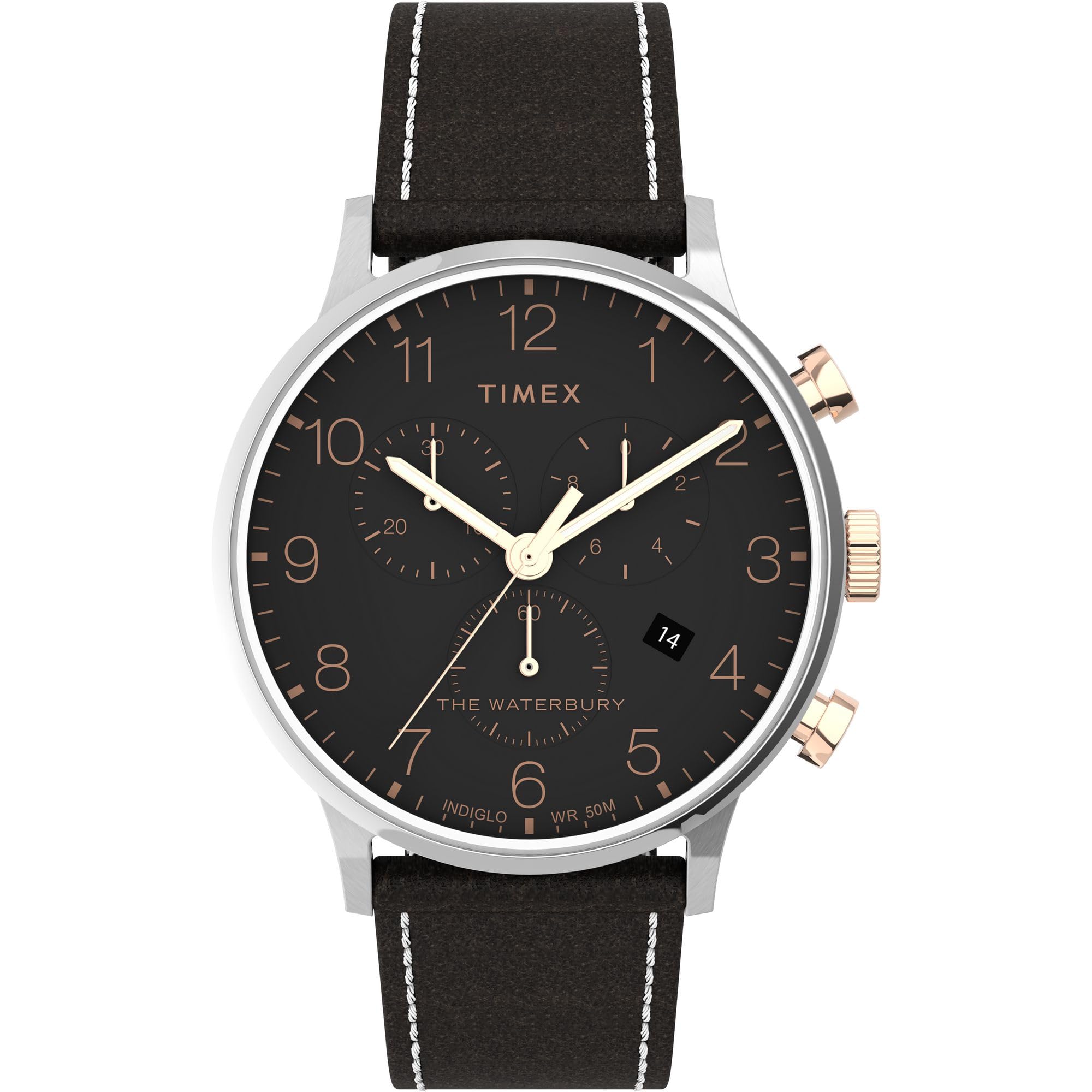 TIMEX Men Leather Black Analog Dial Watch- Tw2T71500Uj, Band Color-Brown (B0CQVNZP8C) Amazon Price History, Amazon Price Tracker