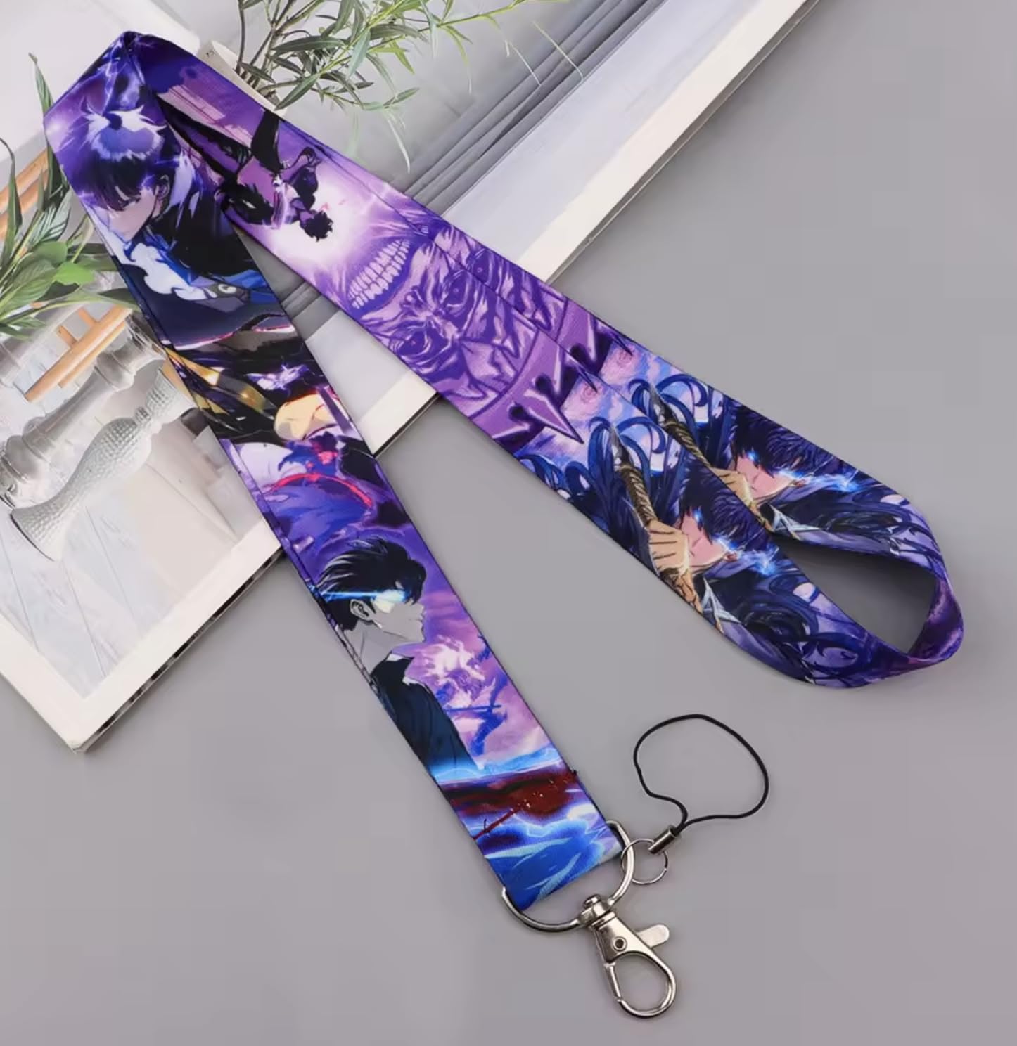 Pinstant Solo Leveling Only I Level Up South Korean Web Novel Comic Webtoon Anime Manga 45 cm Umhängeband Schlüsselband Halter ID Badge Handy Pin Strap