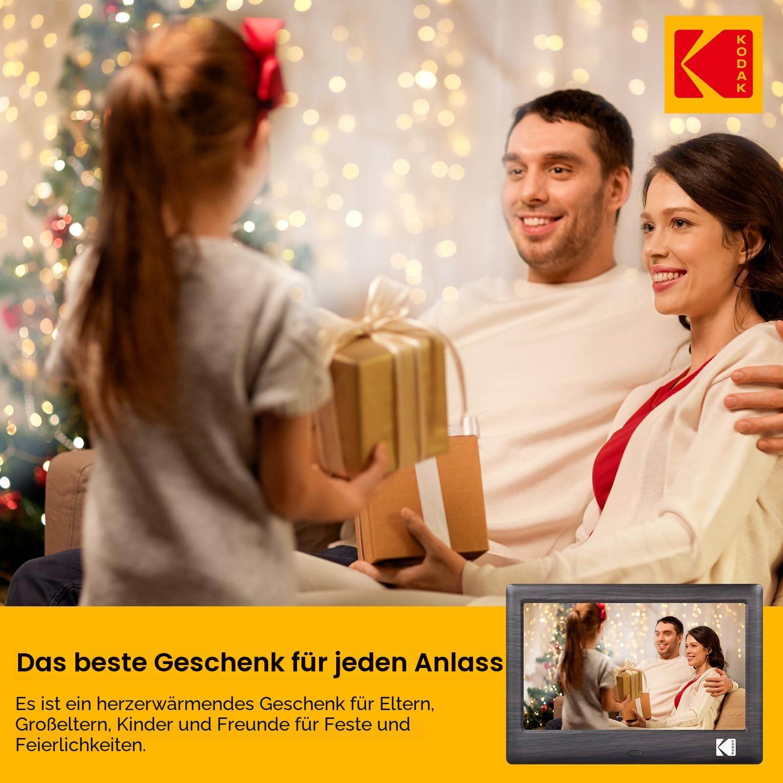 Kodak Digitaler Bilderrahmen 7 Zoll Elektronischer Fotorahmen