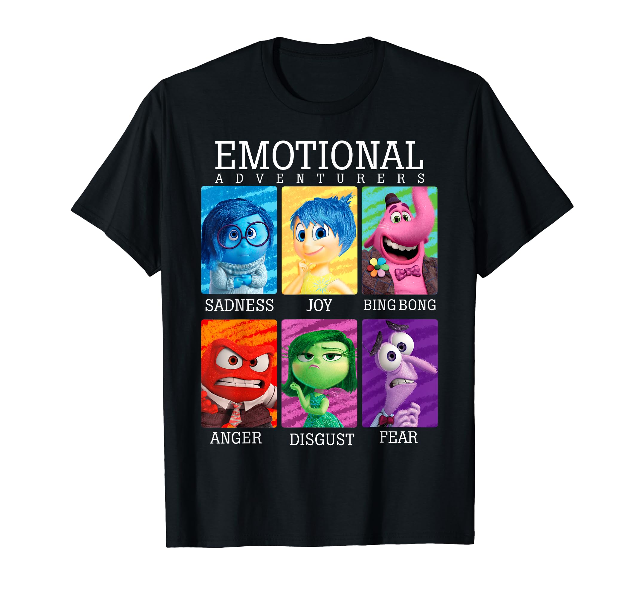 Disney Pixar Inside Out Emotions Yearbook Group Maglietta