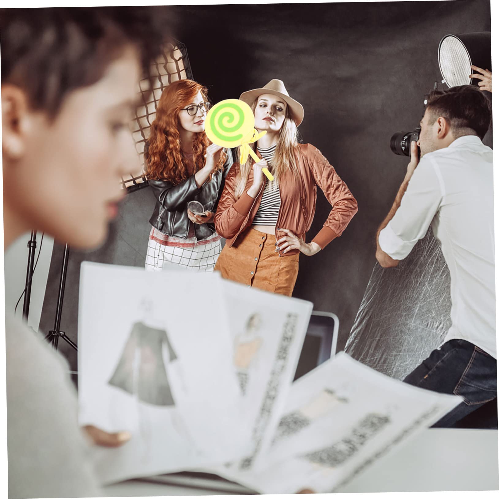 STOBAZA 4stücke Lollipop Requisiten Für Hochzeiten Und Große Simulation Von Lollipops Durchmesser Foto Requisiten Für Kreative Partys Und Unvergessliche Erinnerungen