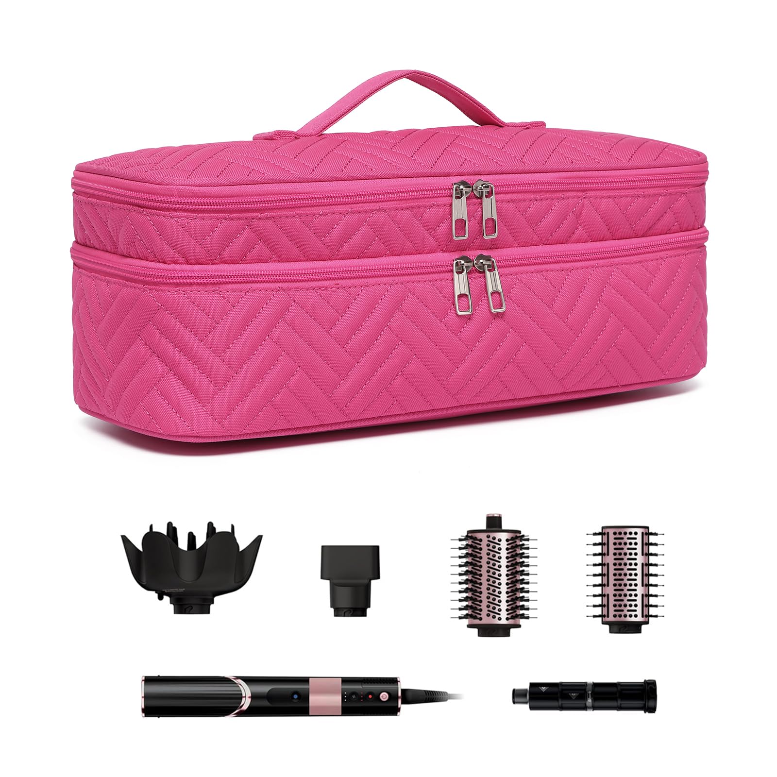 Double-Layer Carrying Case Apply to One-Step Hair Dryer Travel Bag for Hair Volumizer Styler Water Resistant Storage Organizer