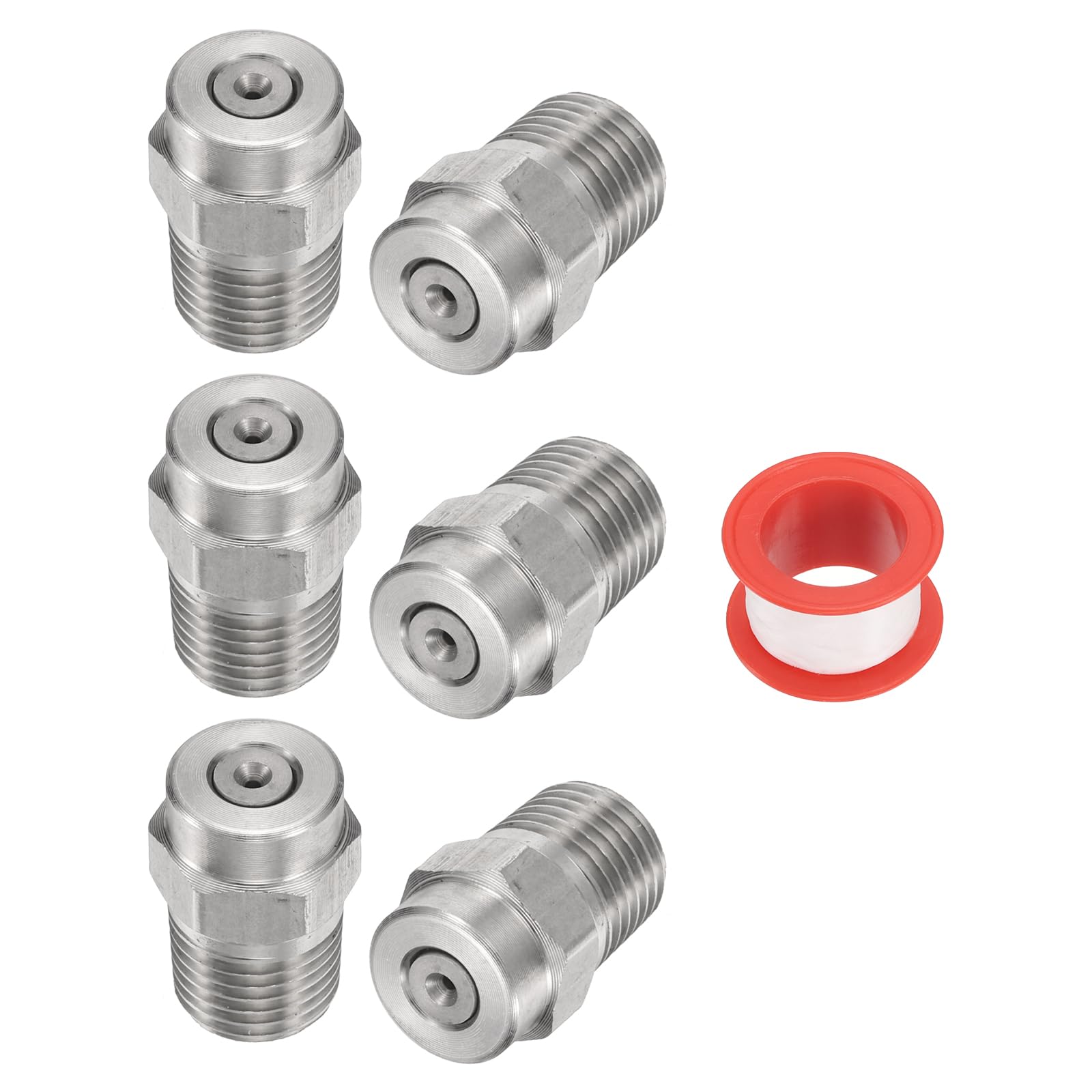 Buse de pulvérisation filetée en acier inoxydable avec orifice calibré 1,236 mm