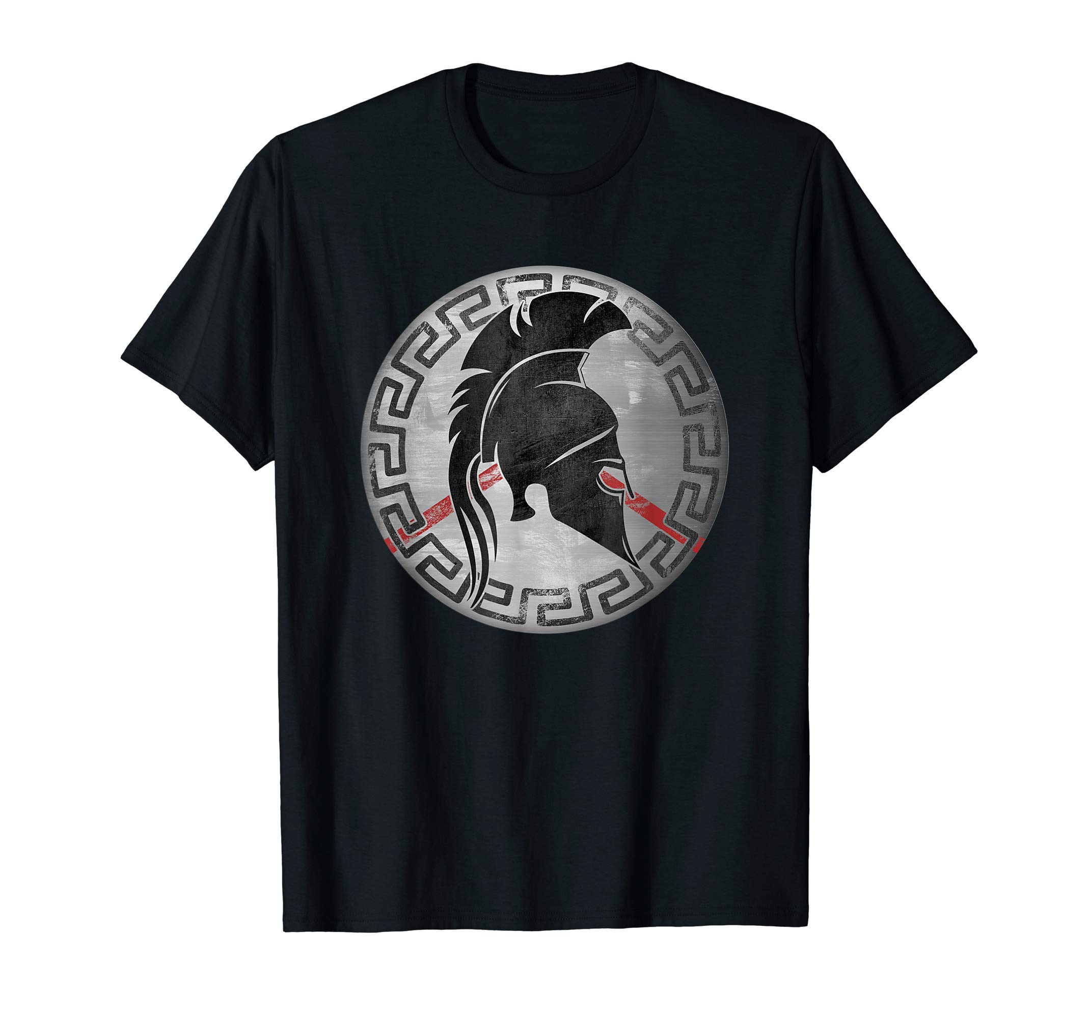 Spartan Warrior Helmet Ancient Greek Vintage Lambda T-Shirt