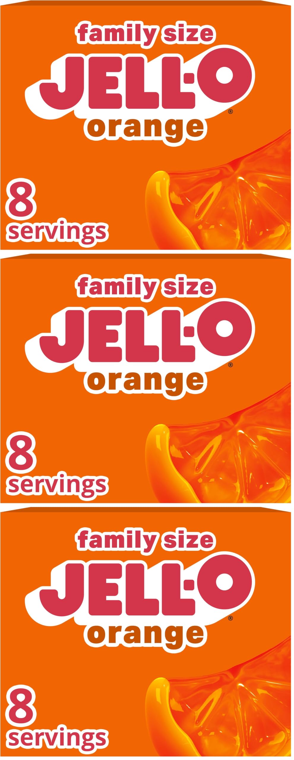 Jell-O Orange / 6 Ounce (Pack of 3) / 1 Gelatin