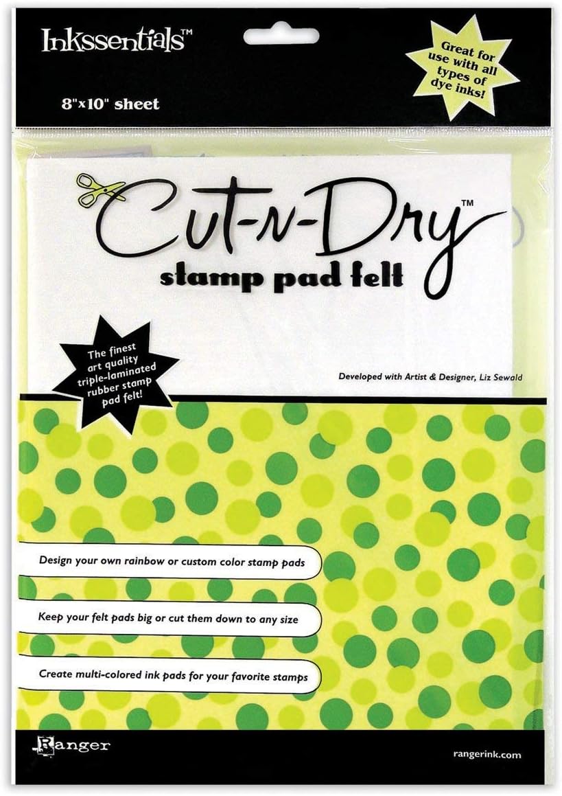 Inkssentials CutNDry Stamp Pad Felt8X10 Sheet Amazon.it Sport e
