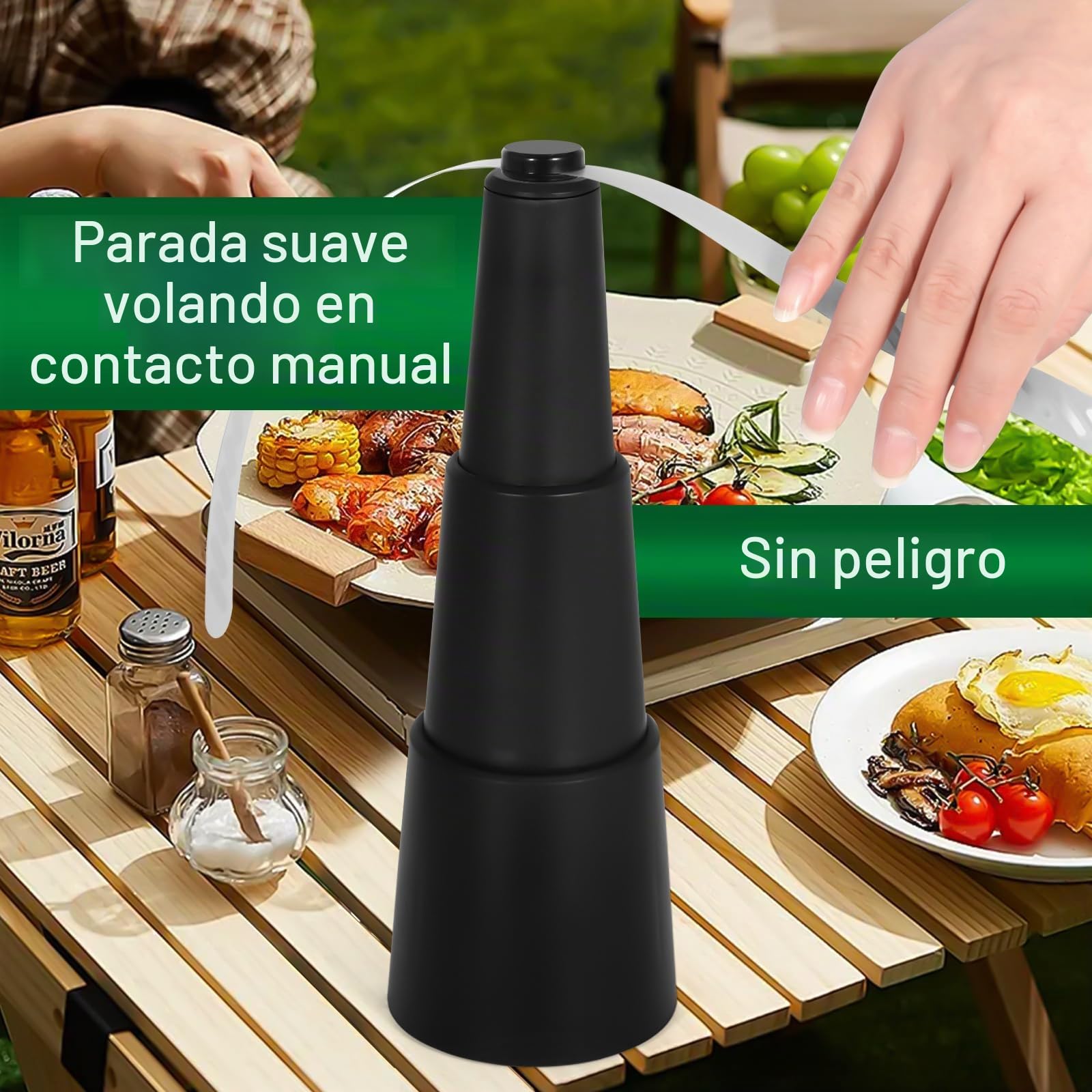 Ventilador Repelente de Moscas, Ventiladores para Moscas de Picnic, Repelente de Insectos, Ventilador de Mosca para Terraza, Picnic, Barbacoa, Exterior e Interior(2 Pieza)