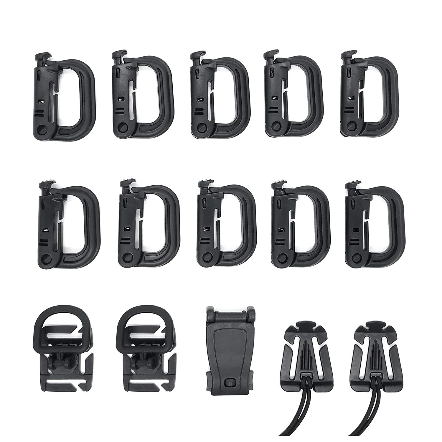 Buy FOCUS REVISION 10+5 Pack DRing Grimlock Locking Tactical Bag Clip