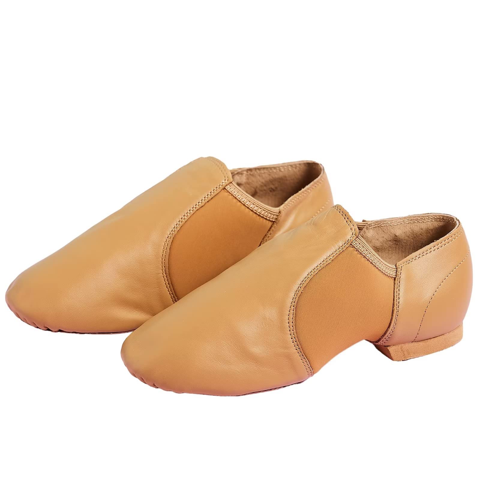 Zapatillas de Jazz Cuero Genuino Suela Partida Zapatos de Danza Modern Jazz para Mujer Hombre