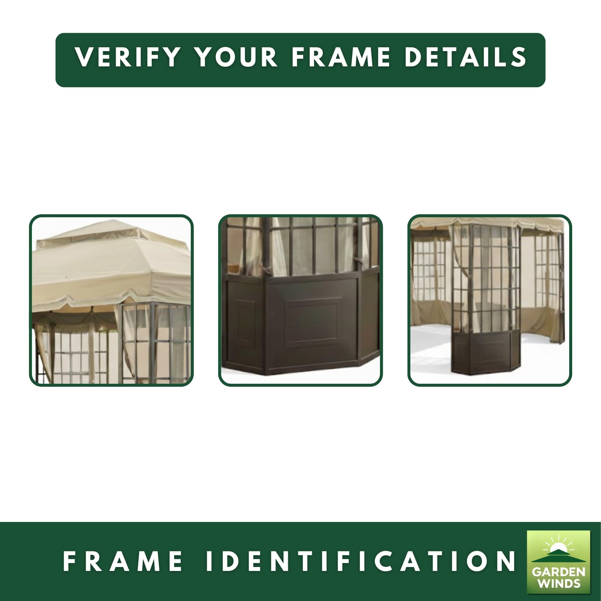 Amazon.com: Garden Winds Durable 350 Replacement Canopy Top