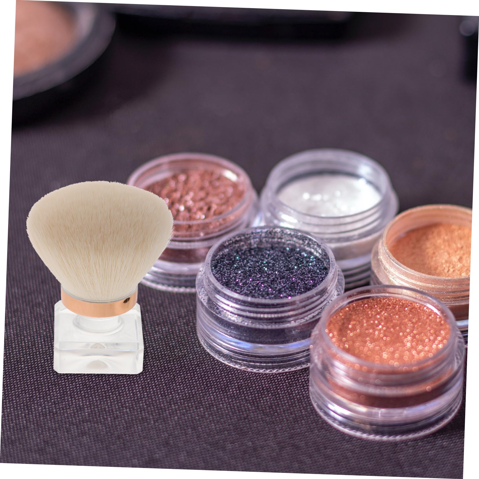 IWOWHERO Professional Makeup Brushes Set Blush Brush for Cheeks Big Fluffy Blending Brush Oval Shaped Powder Brush for Loose Powder Highlighter Brush Small Makeup Brush for Women