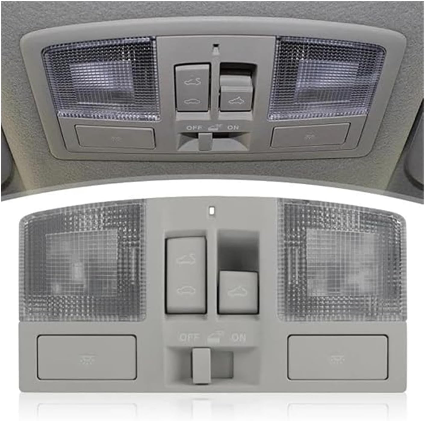 オーバーヘッドコンソール読書灯 BBM6-69-970 マツダ 3 2010-2013 サンルーフ グレー インテリア ドゥーム ル マツダ（MAZDA  ）オーバーヘッドコンソールＬＥＤダウンライト<サンルーフ付車用>/マツダ純正オプション/CX-5(KF型) / – HYOGOPARTS  オーバーヘッドサンルーフ ... に適合する マツダ 6 CX-9 2009 2010 2011 2012 2013 オーバーヘッドサンルーフコンソール 読書灯 サン