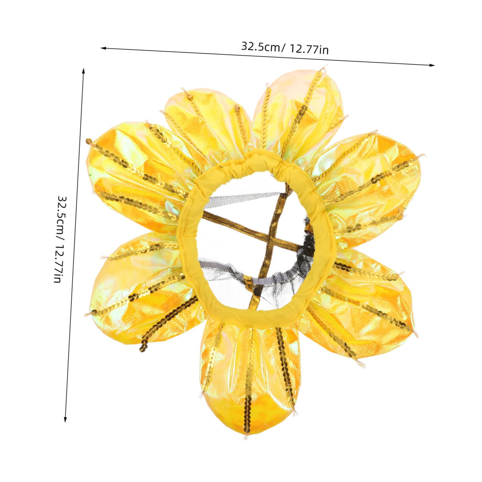 HANABASS Sunflower Headgear Boys and Girls Party Costume Hat Holiday Sunflower Event Props Soft Dance Headband