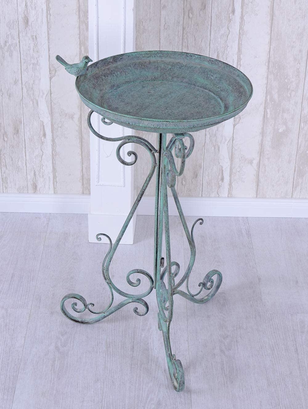 Vogeltranke Vintage Schale Metallschale Vogelbad Landhausstil Garten aja086 Palazzo Exklusiv