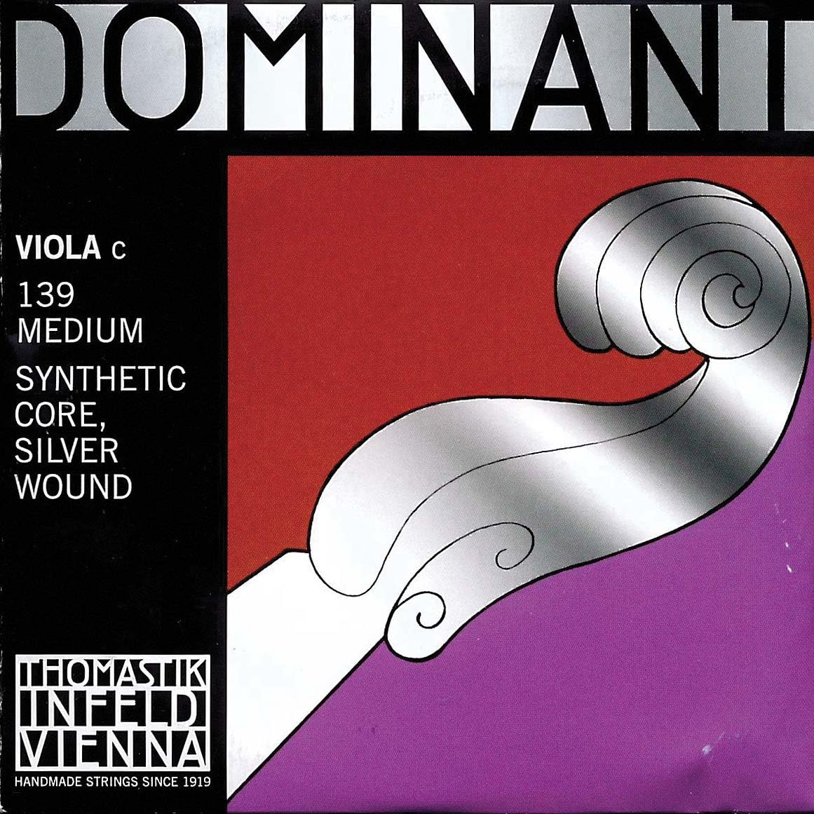 Dominant Viola C String - 15"-16", Silver/Perlon, Medium