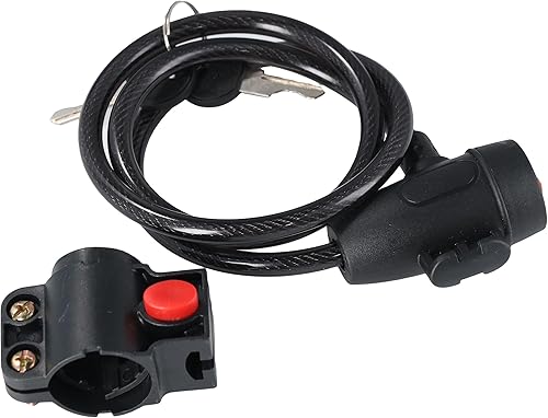 Miniatura 2 de Vctitil Cerraduras de bicicleta con cable antirrobo, cerradura de bicicleta exterior con 2 llaves, resistente a la intemperie Cerradura de bicicleta