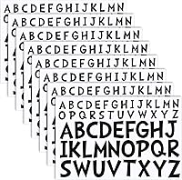 Vista 9 de TaoBary 8 hojas de calcomanías de letras adhesivas de vinilo, letras en mayúsculas para decoración de ventanas de buzón